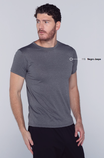 Playera cr manga corta con caballero